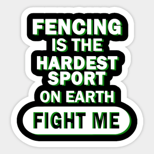 Men boys fencing epee fencing saber fencing Sticker